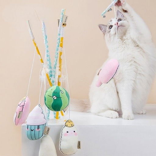 Wholesale PVC funny cat stick catnip cat toy pack of 2 JDC-PT-FP041 Pet Toy 沣沛 Wholesale Jewelry JoyasDeChina Joyas De China