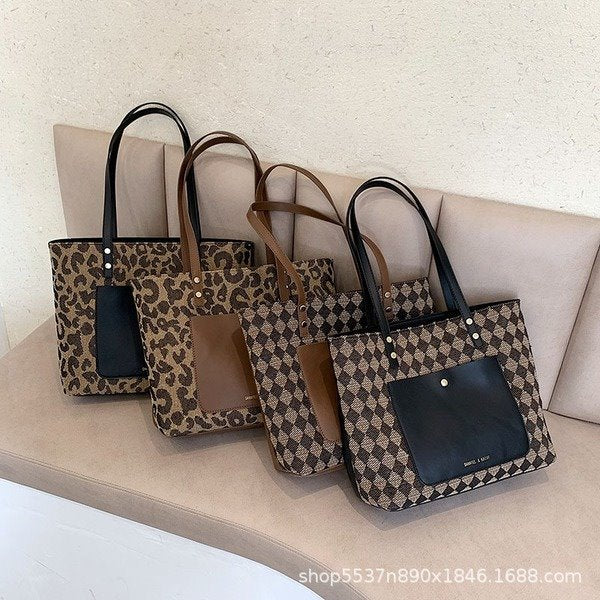 Wholesale pvc large capacity leopard handbag JDC-HB-JunLi014 Handbags 骏丽 Wholesale Jewelry JoyasDeChina Joyas De China