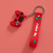Wholesale PVC soft rubber mini game handle keychains JDC-KC-HTU040 Keychains 哈图 Red ribbon rope Wholesale Jewelry JoyasDeChina Joyas De China