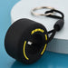 Wholesale PVC soft rubber tire keychains JDC-KC-WAN009 Keychains 沃安 yellow Wholesale Jewelry JoyasDeChina Joyas De China