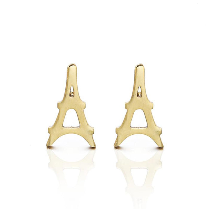Wholesale pyramid Earrings JDC-NE-b120 earrings JoyasDeChina golden Wholesale Jewelry JoyasDeChina Joyas De China