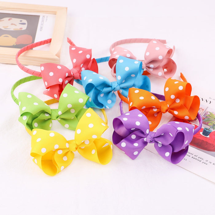 Wholesale quick sell ribbed ribbon Butterfly Headband JDC-HD-YL007 Headband 雅伦 Wholesale Jewelry JoyasDeChina Joyas De China