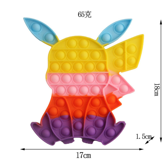 Wholesale Rainbow Children's Educational Silicone Keychains Toys JDC-TOY-AA071 fidgets toy JoyasDeChina 18 cm Picchu Wholesale Jewelry JoyasDeChina Joyas De China