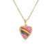 Wholesale rainbow color electroplated copper heart-shaped necklaces JDC-NE-AG123 necklaces JoyasDeChina 21128 Wholesale Jewelry JoyasDeChina Joyas De China