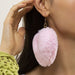 Wholesale Rainbow Color Plush Iron Hook Earrings JDC-ES-DN010 Earrings 道妮 Wholesale Jewelry JoyasDeChina Joyas De China
