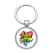 Wholesale Rainbow Flag Gemstone LGBT Keychain JDC-KC-CMX001 Keychains 晨墨兮 ZB1038-02 Wholesale Jewelry JoyasDeChina Joyas De China