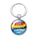 Wholesale Rainbow Flag Gemstone LGBT Keychain JDC-KC-CMX001 Keychains 晨墨兮 ZB1038-04 Wholesale Jewelry JoyasDeChina Joyas De China