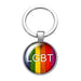 Wholesale Rainbow Flag Gemstone LGBT Keychain JDC-KC-CMX001 Keychains 晨墨兮 ZB1038-06 Wholesale Jewelry JoyasDeChina Joyas De China