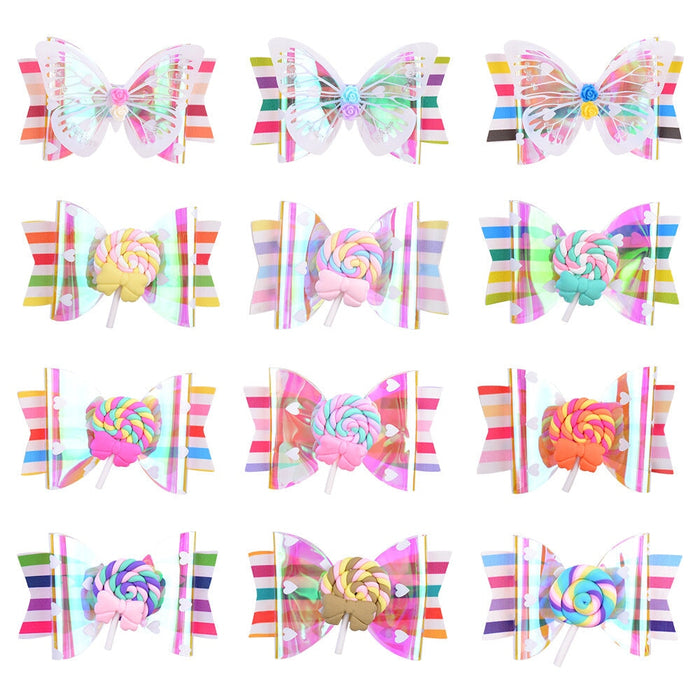 Wholesale Rainbow Lollipop Gradient Sequin Children Hairpin Hairpin Hairpin Hairpin JDC-HC-Xiane006 Hair Clips 仙儿 Wholesale Jewelry JoyasDeChina Joyas De China