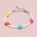 Wholesale Rainbow multicolor daisy rice bead bracelet women JDC-BT-GBH007 Bracelet JoyasDeChina -B210080A Wholesale Jewelry JoyasDeChina Joyas De China