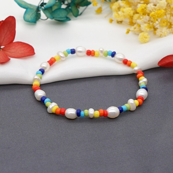 Bulk Jewelry Wholesale Rainbow Natural Pearl Bracelet JDC-gbh353 Wholesale factory from China YIWU China