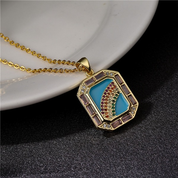 Bulk Jewelry Wholesale Rainbow pendant necklace JDC-ag139 Wholesale factory from China YIWU China