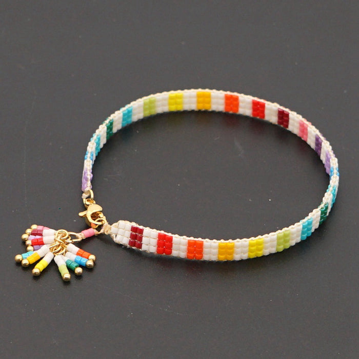 Wholesale Rainbow rice bead woven bracelet women JDC-BT-GBH071 Bracelet 怪我咯 A Wholesale Jewelry JoyasDeChina Joyas De China
