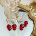 Bulk Jewelry Wholesale red acrylic cherry earrings JDC-ES-YQ001 Wholesale factory from China YIWU China