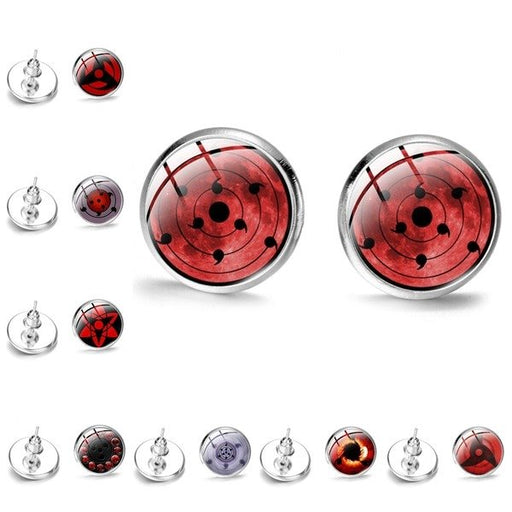 Wholesale red alloy writing wheel eye earrings JDC-ES-SongX002 Earrings 淞香 Wholesale Jewelry JoyasDeChina Joyas De China