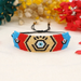 Bulk Jewelry Wholesale red and blue color matching geometric devil's eye beaded bracelet JDC-gbh301 Wholesale factory from China YIWU China