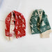 Wholesale red and green Christmas tree wool children scarf JDC-SC-LH013 scarf 旅禾 Wholesale Jewelry JoyasDeChina Joyas De China