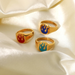 Wholesale Red Blue Flame Ring JDC-RS-JD250 Rings JoyasDeChina Wholesale Jewelry JoyasDeChina Joyas De China