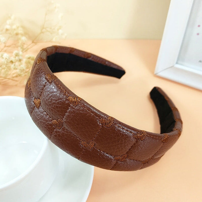 Wholesale red cloth headband JDC-HD-O352 Headband 潮炫 Coffee 4cm Wholesale Jewelry JoyasDeChina Joyas De China