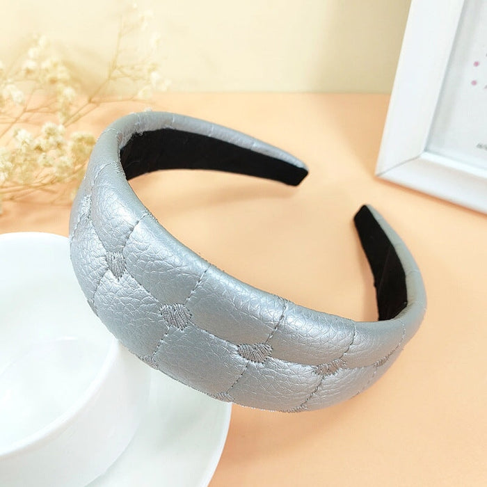 Wholesale red cloth headband JDC-HD-O352 Headband 潮炫 Silver 4cm Wholesale Jewelry JoyasDeChina Joyas De China