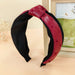 Wholesale red cloth leather hairband JDC-HD-O343 Headband 潮炫 Red Wholesale Jewelry JoyasDeChina Joyas De China