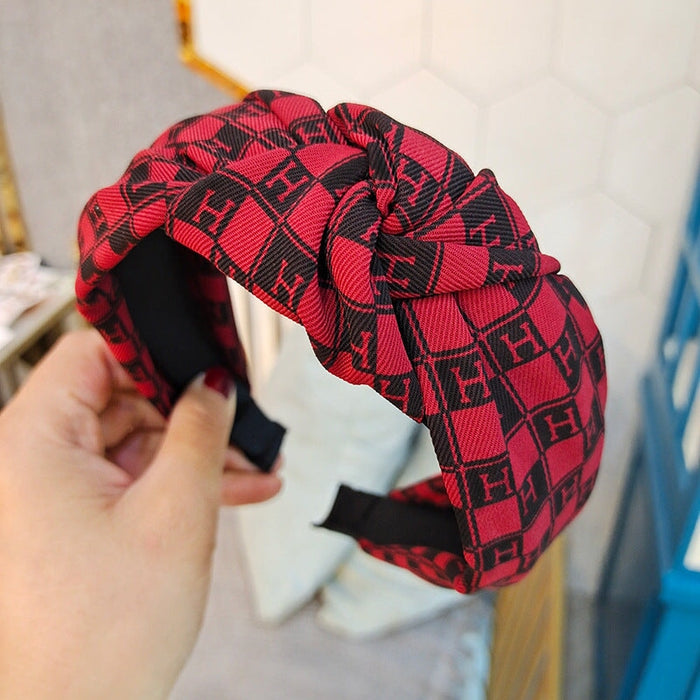 Wholesale red cloth letter hairband (F)JDC-HD-O339 Headband 潮炫 Wholesale Jewelry JoyasDeChina Joyas De China