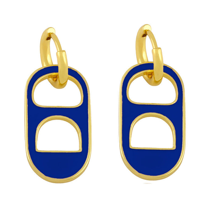 Wholesale red copper Earrings JDC-ES-AS072 Earrings 翱?N blue Wholesale Jewelry JoyasDeChina Joyas De China
