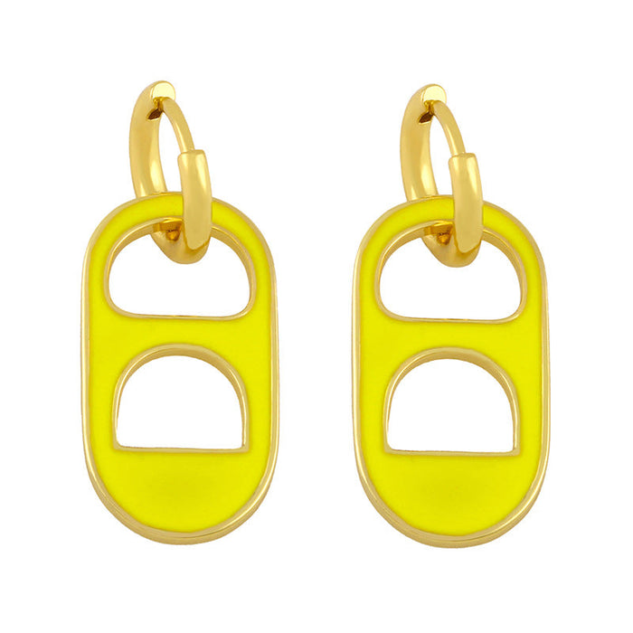 Wholesale red copper Earrings JDC-ES-AS072 Earrings 翱?N yellow Wholesale Jewelry JoyasDeChina Joyas De China