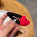 Wholesale Red Heart Metal Hair Clip JDC-HC-GSMC006 Hair Clips 曌彩 A Wholesale Jewelry JoyasDeChina Joyas De China
