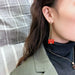 Wholesale red packet alloy earrings JDC-ES-BY-091 Earrings 宝钰 Wholesale Jewelry JoyasDeChina Joyas De China