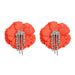 Wholesale red peach blossom Tassel Earrings JDC-ES-V131 Earrings JoyasDeChina red Wholesale Jewelry JoyasDeChina Joyas De China