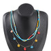 Wholesale red pearl necklace JDC-NE-JL201 Necklaces 氿乐 three-piece set Wholesale Jewelry JoyasDeChina Joyas De China