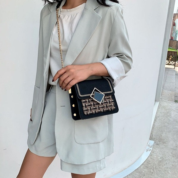Bulk Jewelry Wholesale red PU straw chain shoulder slung ladies bag JDC-LB-ZM106 Wholesale factory from China YIWU China