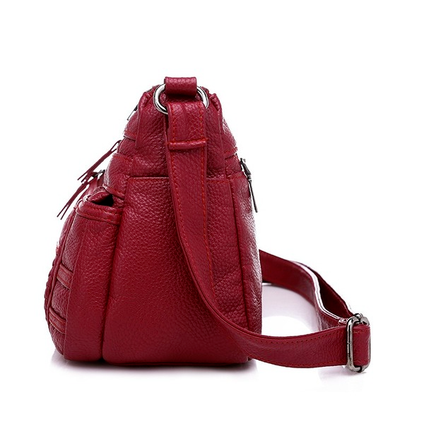 Bulk Jewelry Wholesale red PU vintage leather ladies bag JDC-LB-ZM109 Wholesale factory from China YIWU China