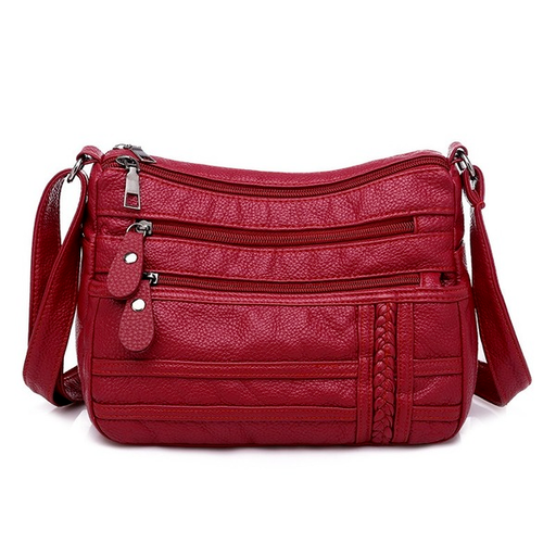 Bulk Jewelry Wholesale red PU vintage leather ladies bag JDC-LB-ZM109 Wholesale factory from China YIWU China