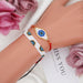 Bulk Jewelry Wholesale red pure hand-woven geometric lucky eye bracelet JDC-gbh277 Wholesale factory from China YIWU China