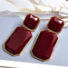 Wholesale red resin earrings JDC-ES-SK051 Earrings 深刻 Wholesale Jewelry JoyasDeChina Joyas De China