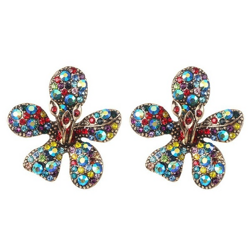 Wholesale red rhinestone earrings JDC-ES-JJ339 Earrings 聚嘉 Wholesale Jewelry JoyasDeChina Joyas De China