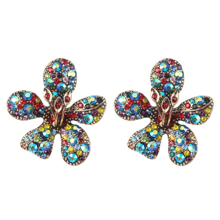 Wholesale red rhinestone earrings JDC-ES-JJ339 Earrings 聚嘉 White Wholesale Jewelry JoyasDeChina Joyas De China