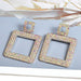 Wholesale red rhinestone earrings JDC-ES-SK052 Earrings 深刻 silver AB Wholesale Jewelry JoyasDeChina Joyas De China