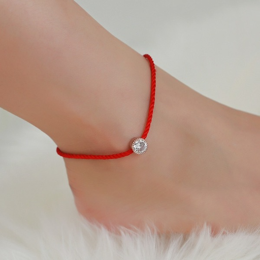 Bulk Jewelry Wholesale red rope copper decorative anklet JDC-AS-A2 Wholesale factory from China YIWU China