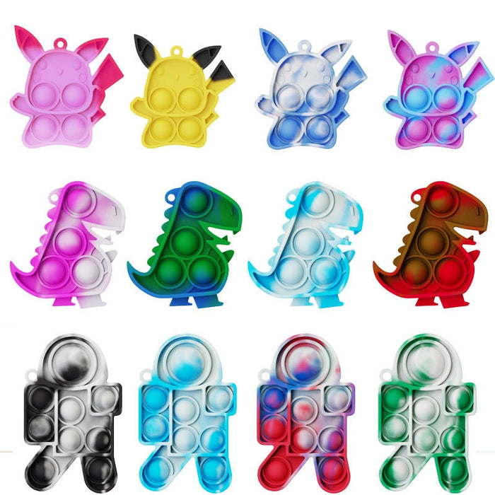 Wholesale red silicone decompression key chain (F)JDC-FT-Bais005 fidgets toy 百思 Wholesale Jewelry JoyasDeChina Joyas De China