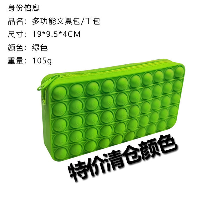 Wholesale red silicone stationery bag JDC-FT-Bais002 fidgets toy 百思 Wholesale Jewelry JoyasDeChina Joyas De China