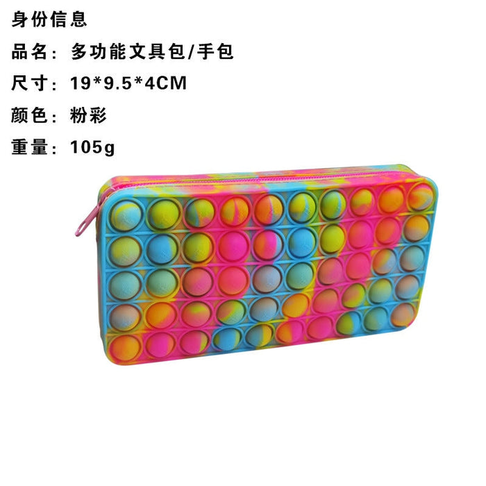 Wholesale red silicone stationery bag JDC-FT-Bais002 fidgets toy 百思 Wholesale Jewelry JoyasDeChina Joyas De China