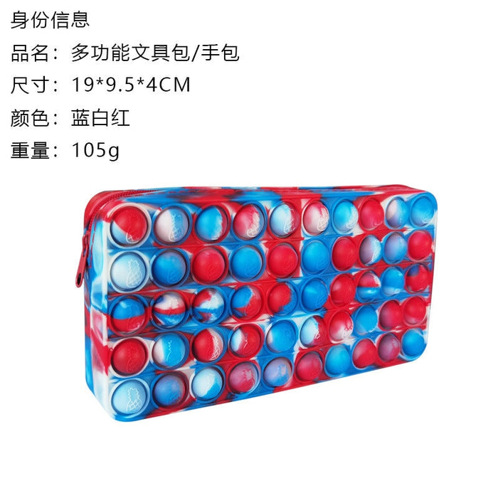 Wholesale red silicone stationery bag JDC-FT-Bais002 fidgets toy 百思 Wholesale Jewelry JoyasDeChina Joyas De China