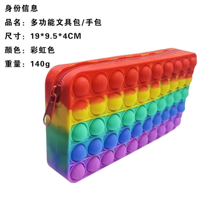 Wholesale red silicone stationery bag JDC-FT-Bais002 fidgets toy 百思 Wholesale Jewelry JoyasDeChina Joyas De China
