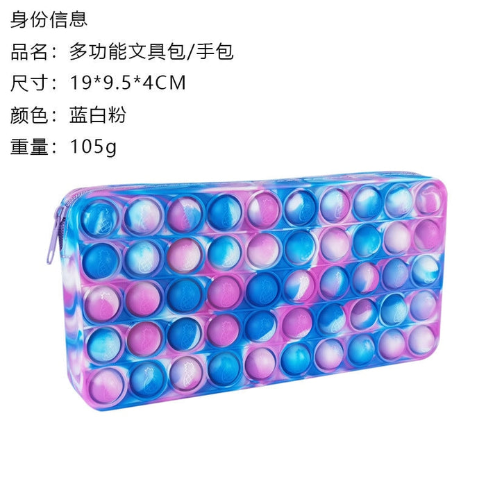 Wholesale red silicone stationery bag JDC-FT-Bais002 fidgets toy 百思 Blue white powder Wholesale Jewelry JoyasDeChina Joyas De China