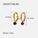 Wholesale red stainless steel earrings JDC-ES-JD236 Earrings 杰鼎 JDE201789-BK Wholesale Jewelry JoyasDeChina Joyas De China