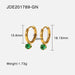 Wholesale red stainless steel earrings JDC-ES-JD236 Earrings 杰鼎 JDE201789-GN Wholesale Jewelry JoyasDeChina Joyas De China