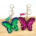 Wholesale reflective Sequin butterfly keychains JDC-KC-YD028 Keychains 帝雁 Wholesale Jewelry JoyasDeChina Joyas De China